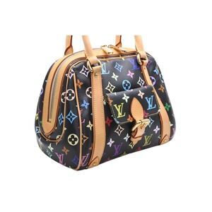 Louis Vuitton black Priscilla handbag Monogram Multicolore Multicolor